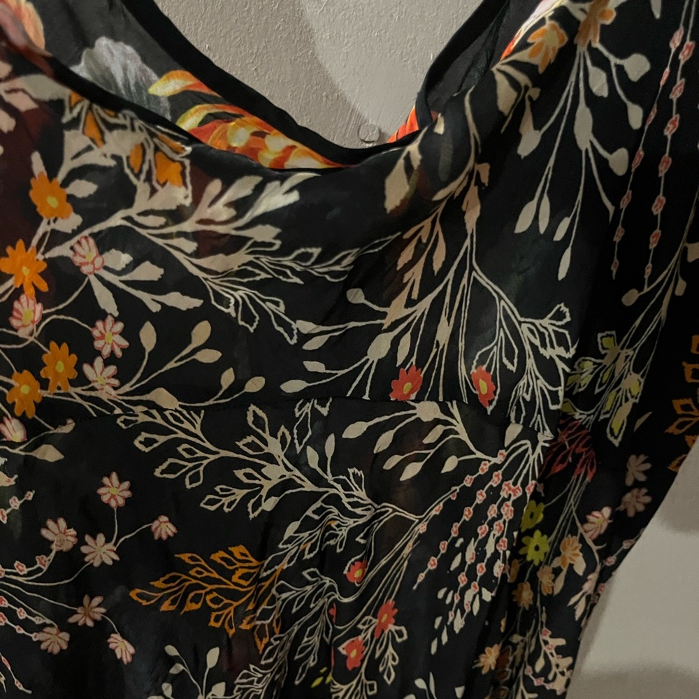 Johnny Was Floral Embroidered straps long floral dress - Picture 6 of 15